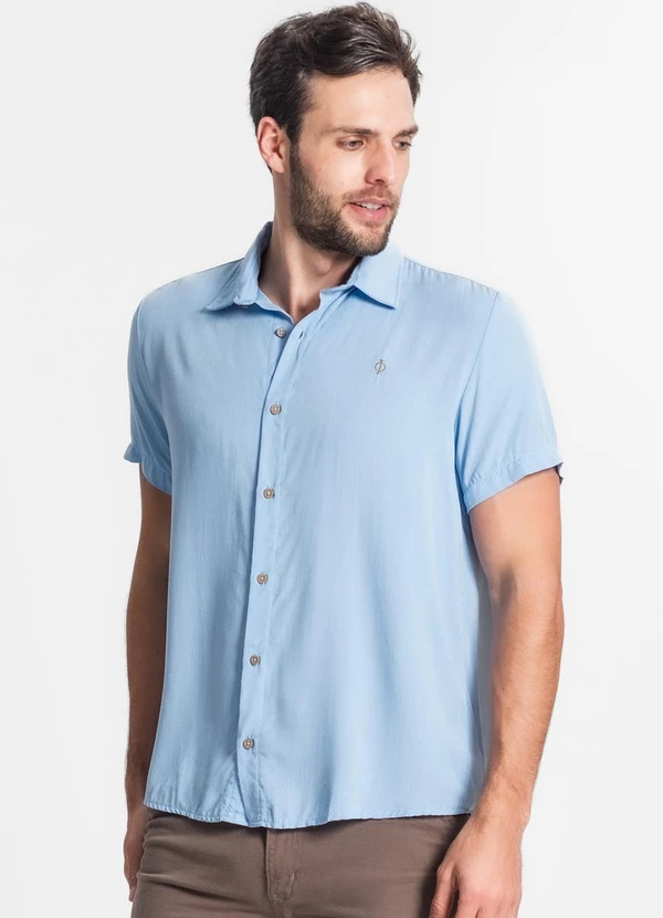 Diametro - Camisa Masculina Azul 4