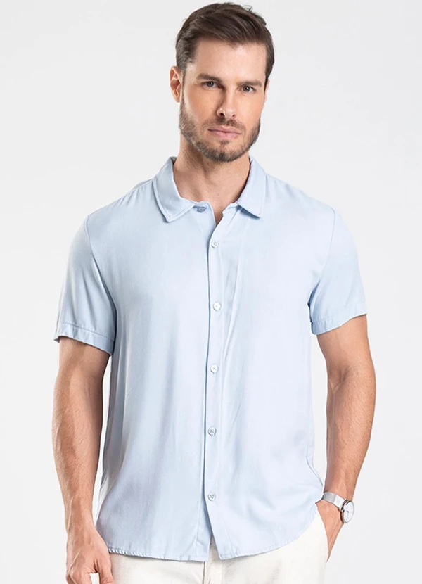 Diametro - Camisa Masculina Azul