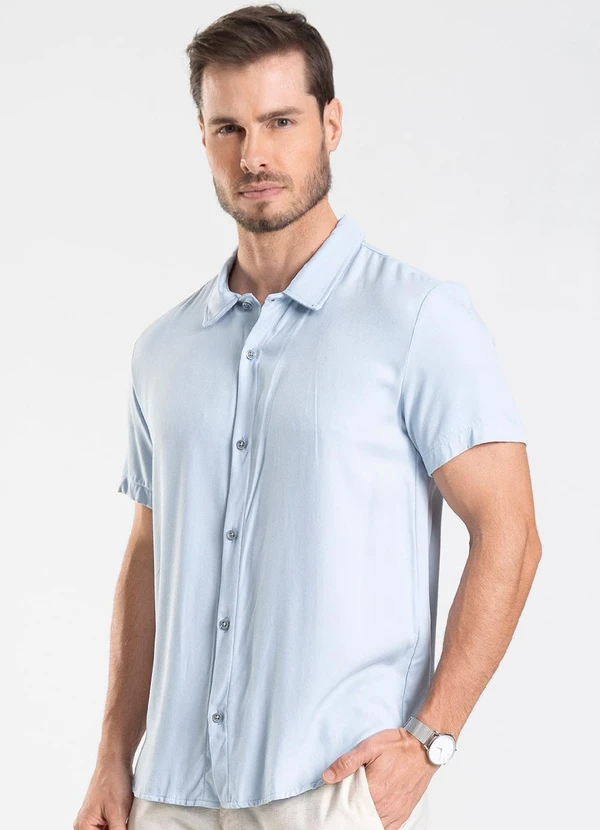 Diametro - Camisa Masculina Azul 3