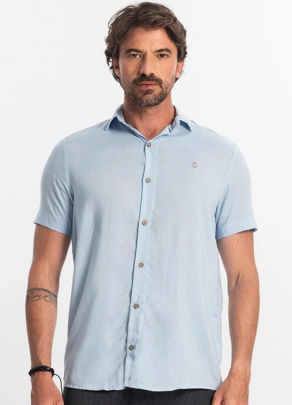 Diametro - Camisa Masculina Azul
