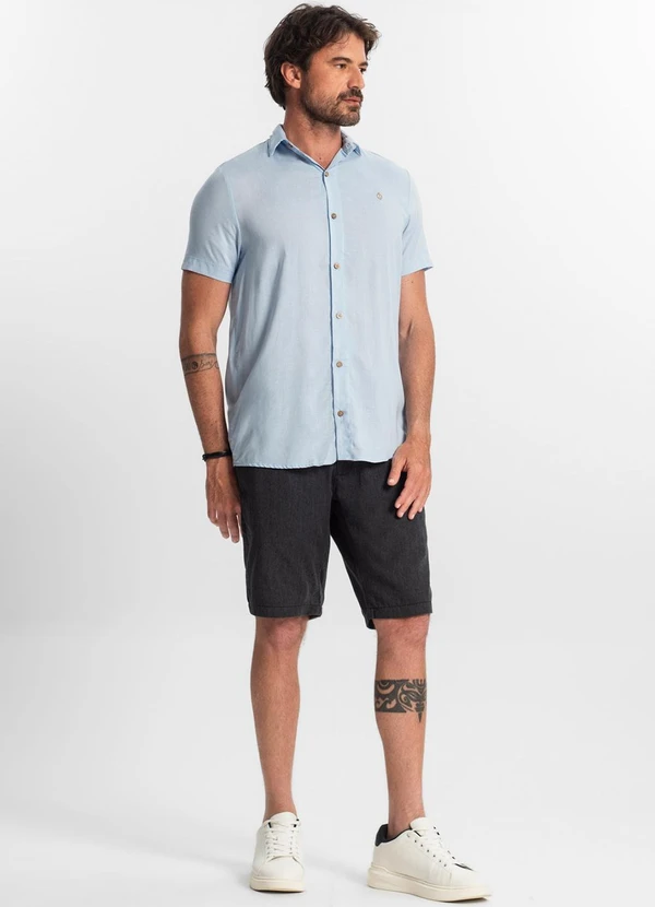 Diametro - Camisa Masculina Azul 3
