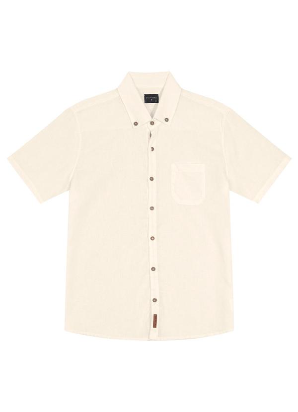 Diametro - Camisa Masculina em Linho Bege