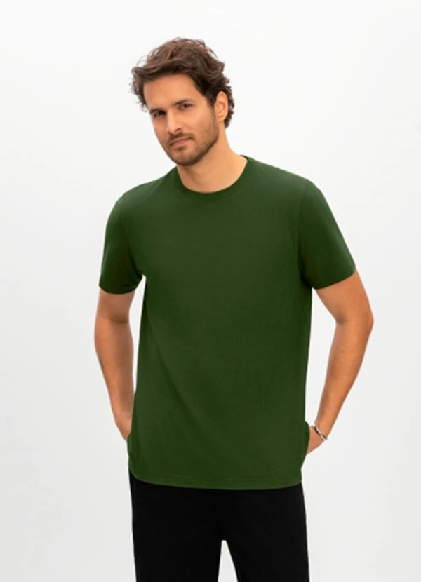 Essendi - Camisa Masculina em Meia Malha Verde