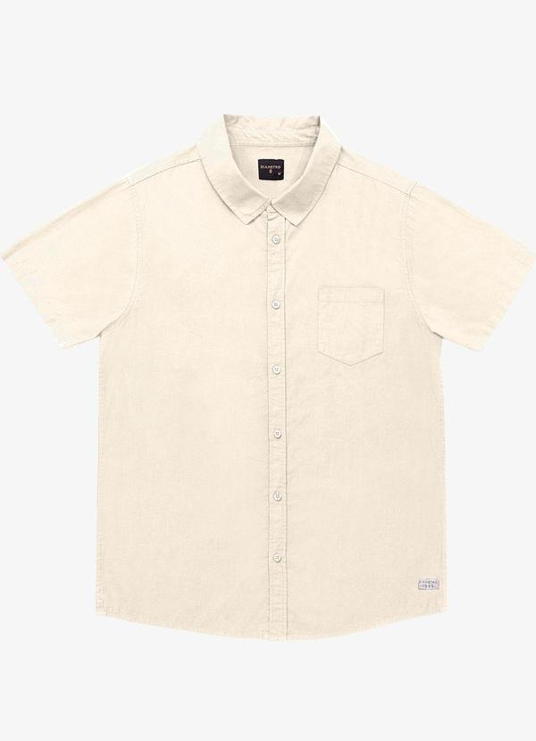 Diametro - Camisa Masculina em Tricoline Bege 5