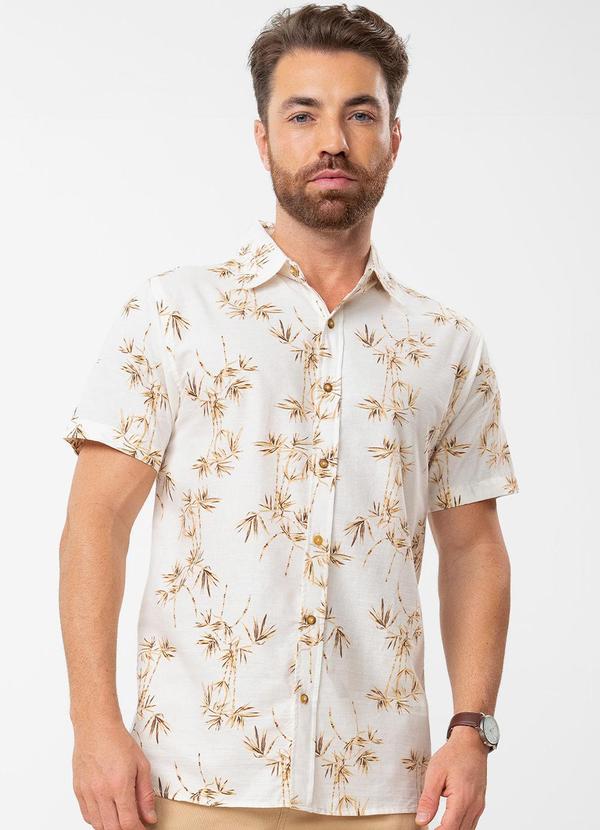 Diametro - Camisa Masculina em Tricoline Cinza