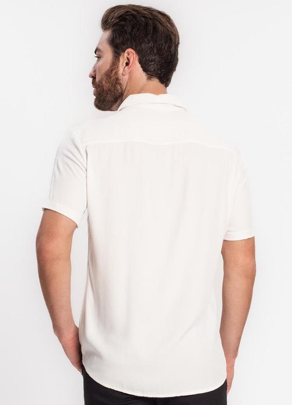 Diametro - Camisa Masculina em Viscose Dobby Bege 2