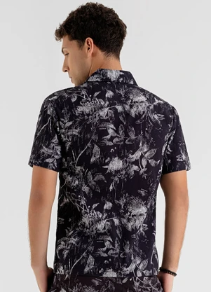The Philippines - Camisa Masculina em Viscose Preto - THE PHILIPPINES