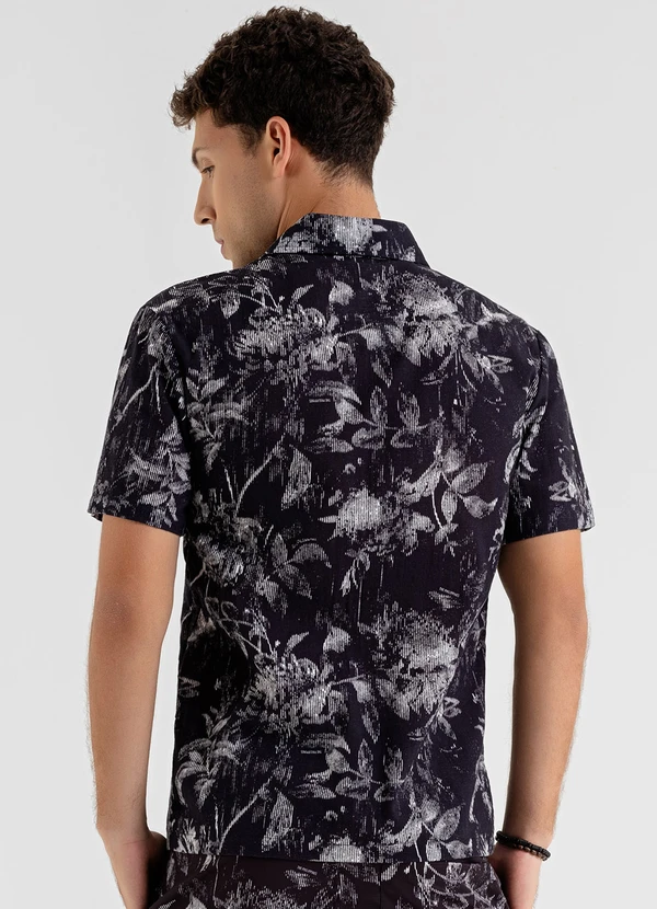 The Philippines - Camisa Masculina em Viscose Preto 2