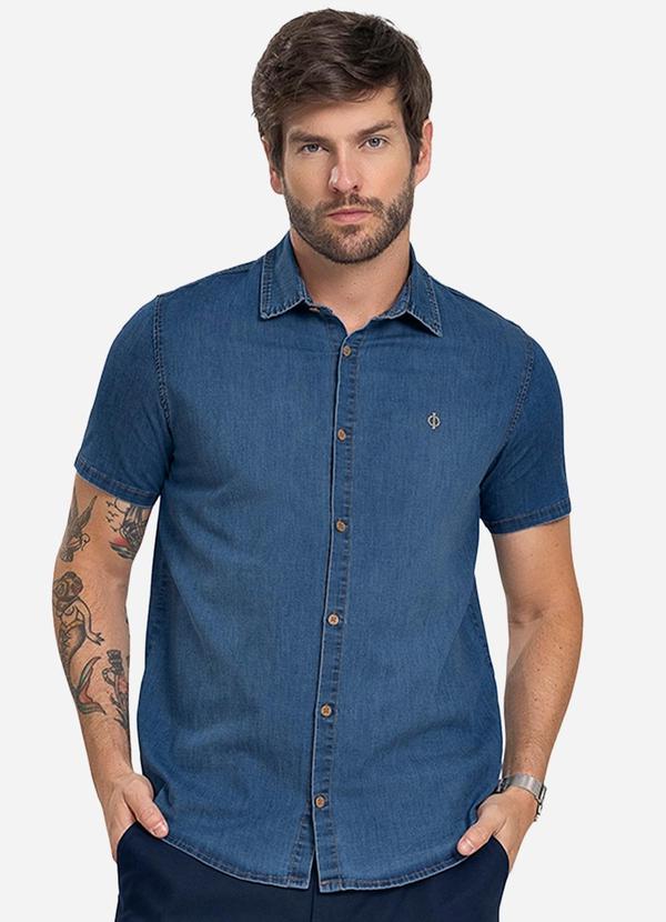 Diametro - Camisa Masculina Jeans Azul 1
