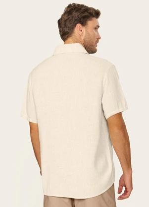 Diametro - Camisa Masculina Linho Strong Bege - DIAMETRO