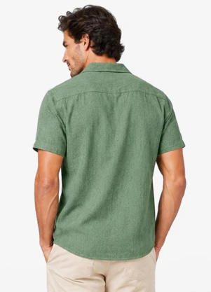 Diametro - Camisa Masculina Linho Strong Verde - DIAMETRO