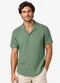 Diametro - Camisa Masculina Linho Strong Azul - variação: Verde