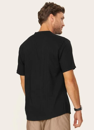 Diametro - Camisa Masculina Listras Geométricas Preto - DIAMETRO