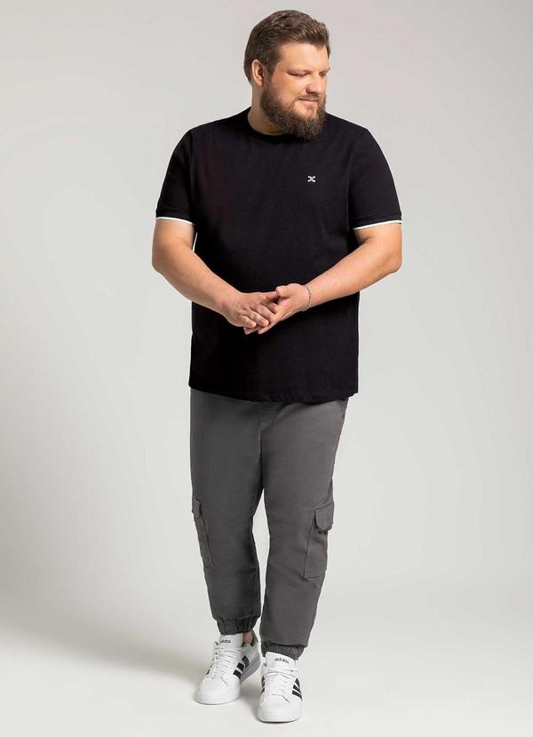 Exco - Camisa Masculina Plus Size Preto 2