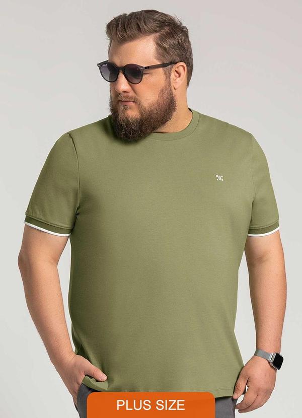 Exco - Camisa Masculina Plus Size Verde