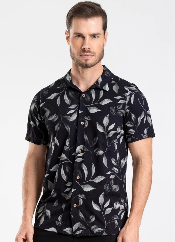 Diametro - Camisa Masculina Preto