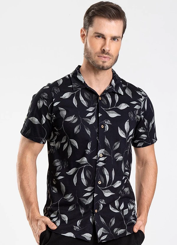 Diametro - Camisa Masculina Preto 3