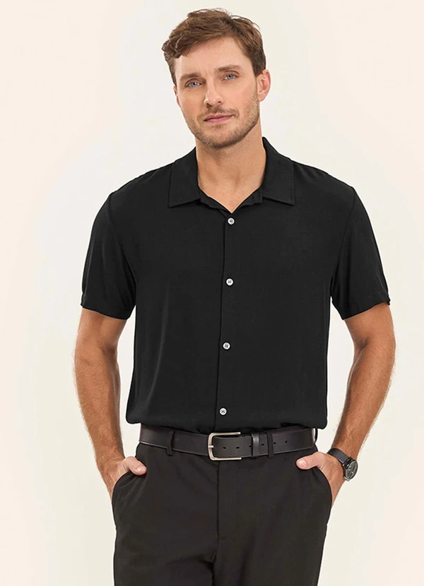 Diametro - Camisa Masculina Preto 4