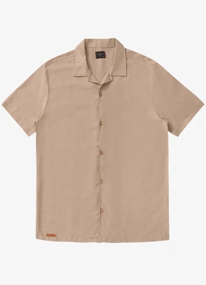 Diametro - Camisa Masculina Viscolinho Marrom - DIAMETRO