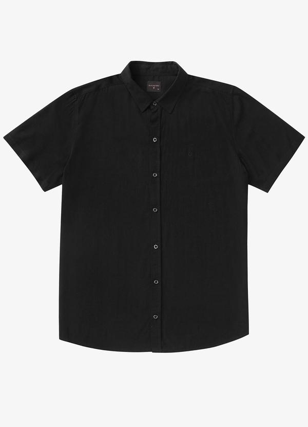 Diametro - Camisa Masculina Viscolinho Preto 2