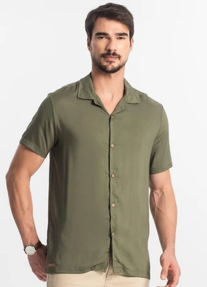 Diametro - Camisa Masculina Viscolinho Verde - DIAMETRO