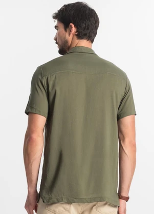 Diametro - Camisa Masculina Viscolinho Verde - DIAMETRO