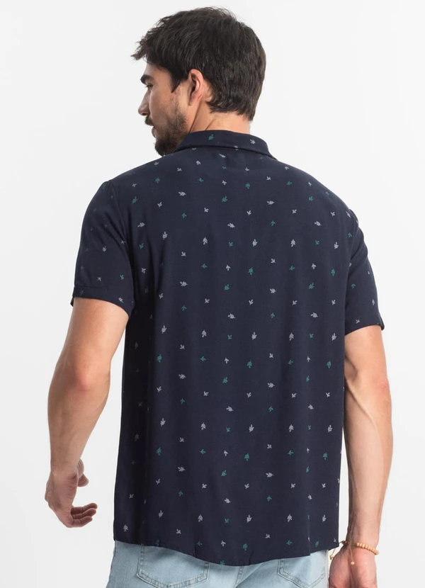 Diametro - Camisa Masculina Viscose Azul 2