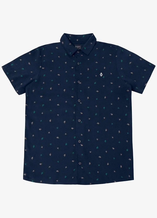 Diametro - Camisa Masculina Viscose Azul 5