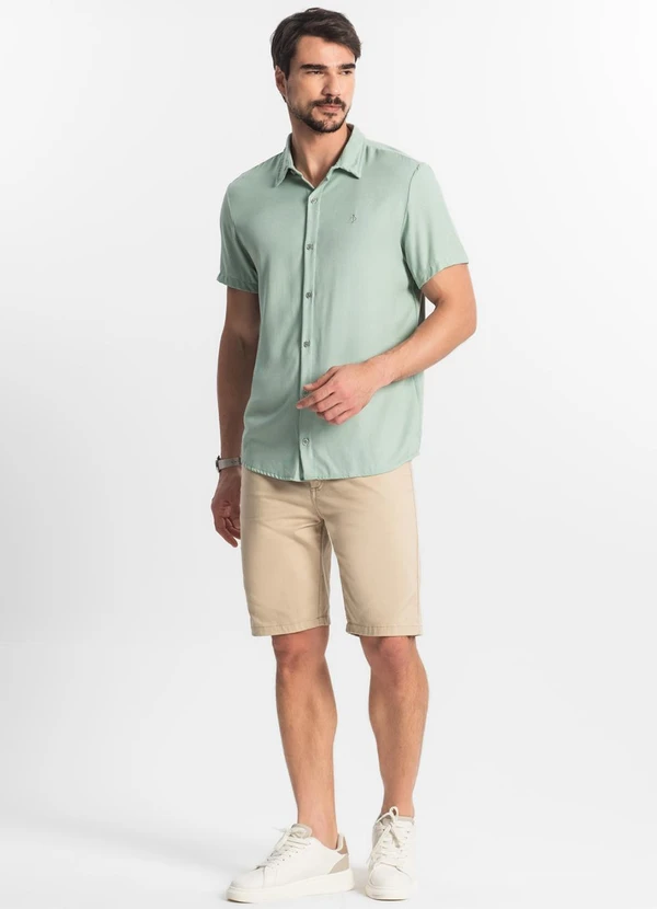 Diametro - Camisa Masculina Viscose Verde 3