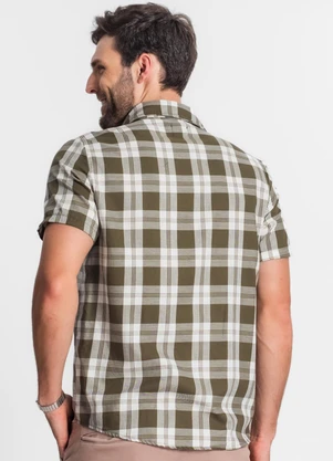 Diametro - Camisa Masculina Xadrez Verde - DIAMETRO