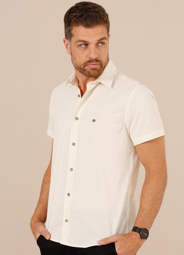 Seeder - Camisa Mc em Linho Bege