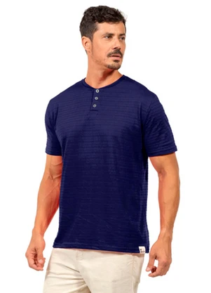 Decoy - Camisa Piquet Masculina Azul - DECOY