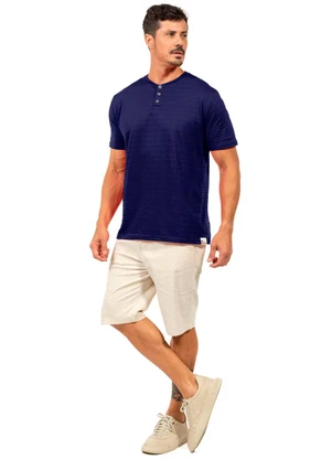 Decoy - Camisa Piquet Masculina Azul - DECOY