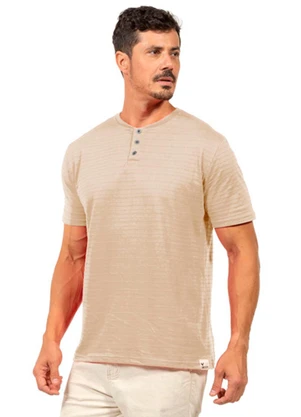 Decoy - Camisa Piquet Masculina Bege - DECOY