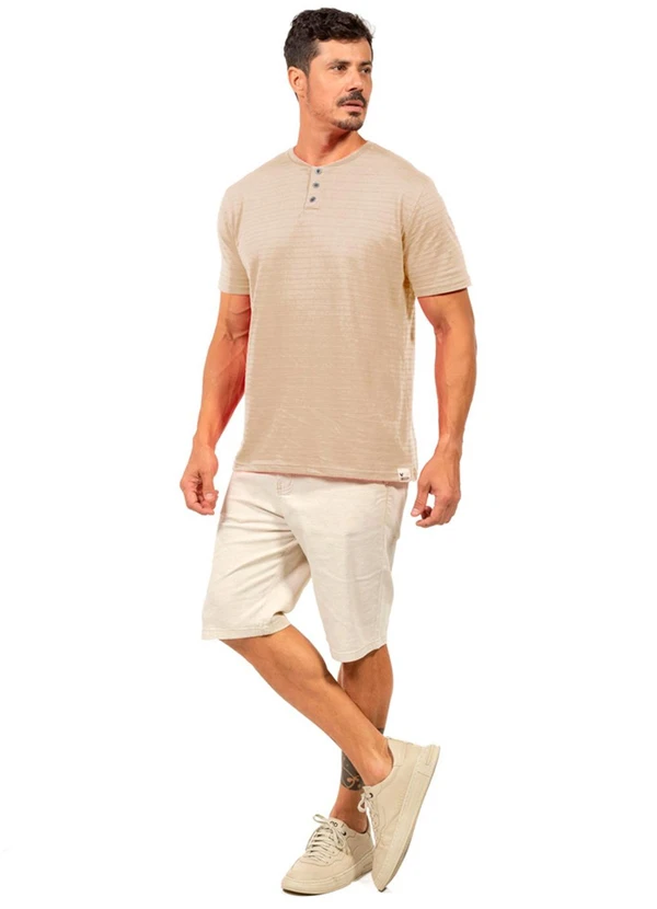 Decoy - Camisa Piquet Masculina Bege 2