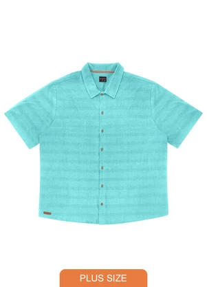 Diametro - Camisa Plus Size Masculina Azul - DIAMETRO