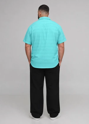 Diametro - Camisa Plus Size Masculina Azul - DIAMETRO