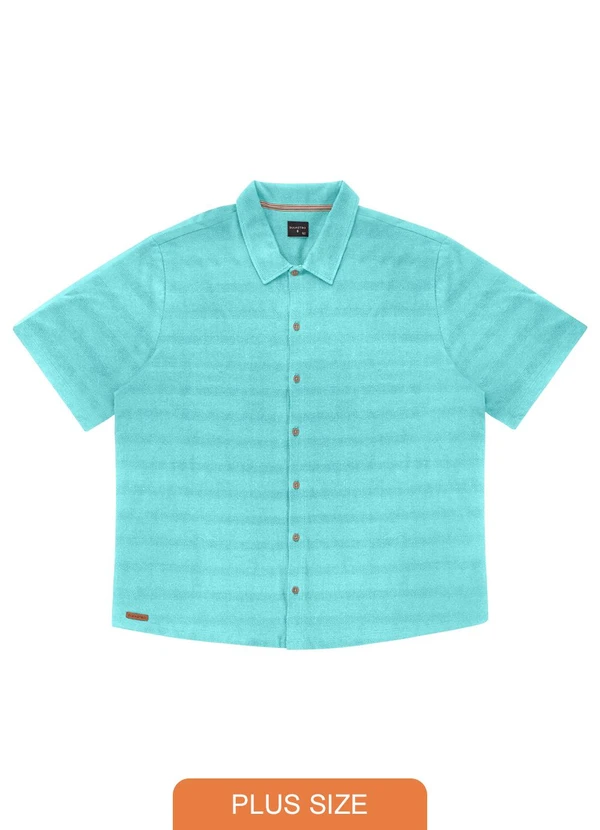 Diametro - Camisa Plus Size Masculina Azul