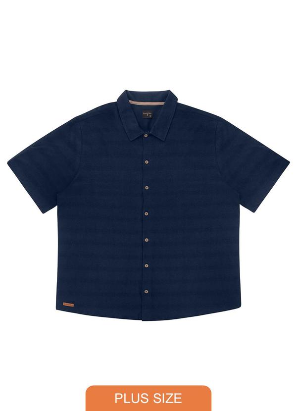 Diametro - Camisa Plus Size Masculina Azul