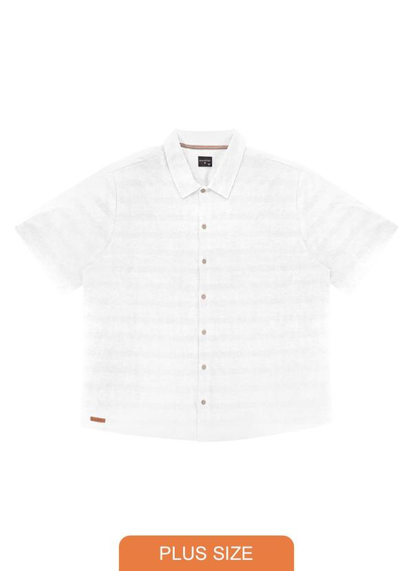 Diametro - Camisa Plus Size Masculina Branco