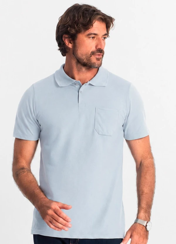 Diametro - Camisa Polo Masculina Azul