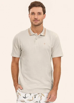Diametro - Camisa Polo Masculina Bege - DIAMETRO