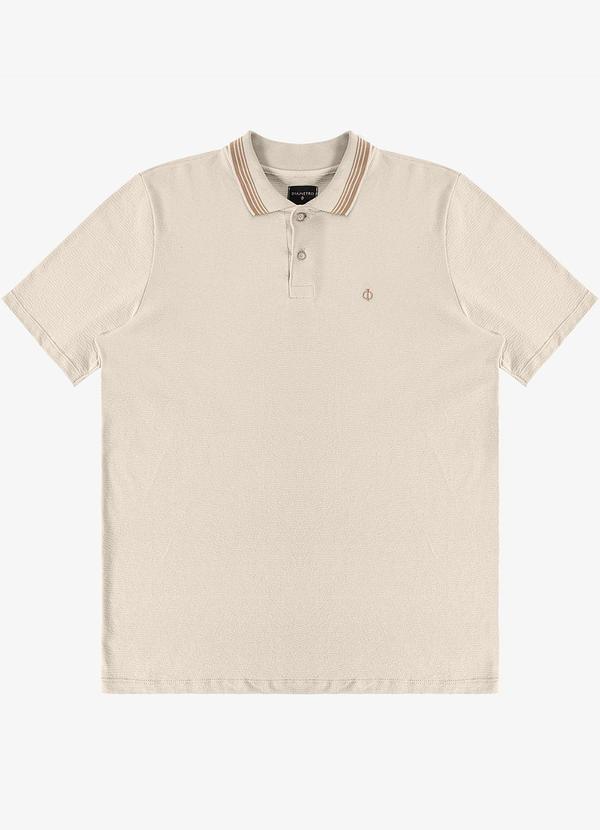 Diametro - Camisa Polo Masculina Bege 5