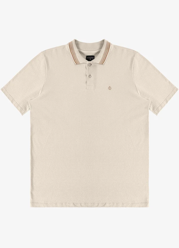 Diametro - Camisa Polo Masculina Bege 5