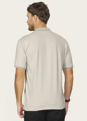 Diametro - Camisa Polo Masculina Cotton Leve Uv Bege - DIAMETRO