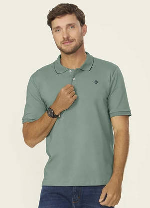 Diametro - Camisa Polo Masculina Cotton Leve Uv Verde - DIAMETRO