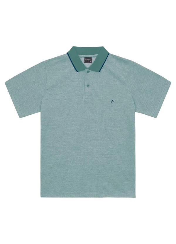 Diametro - Camisa Polo Masculina em Piquet Verde 1