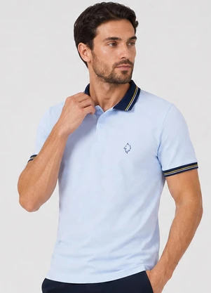 Select - Camisa Polo Masculina Manga Curta Azul - SELECT