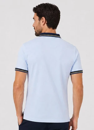 Select - Camisa Polo Masculina Manga Curta Azul - SELECT