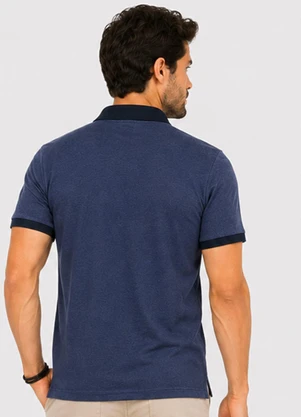 Select - Camisa Polo Masculina Manga Curta Azul - SELECT